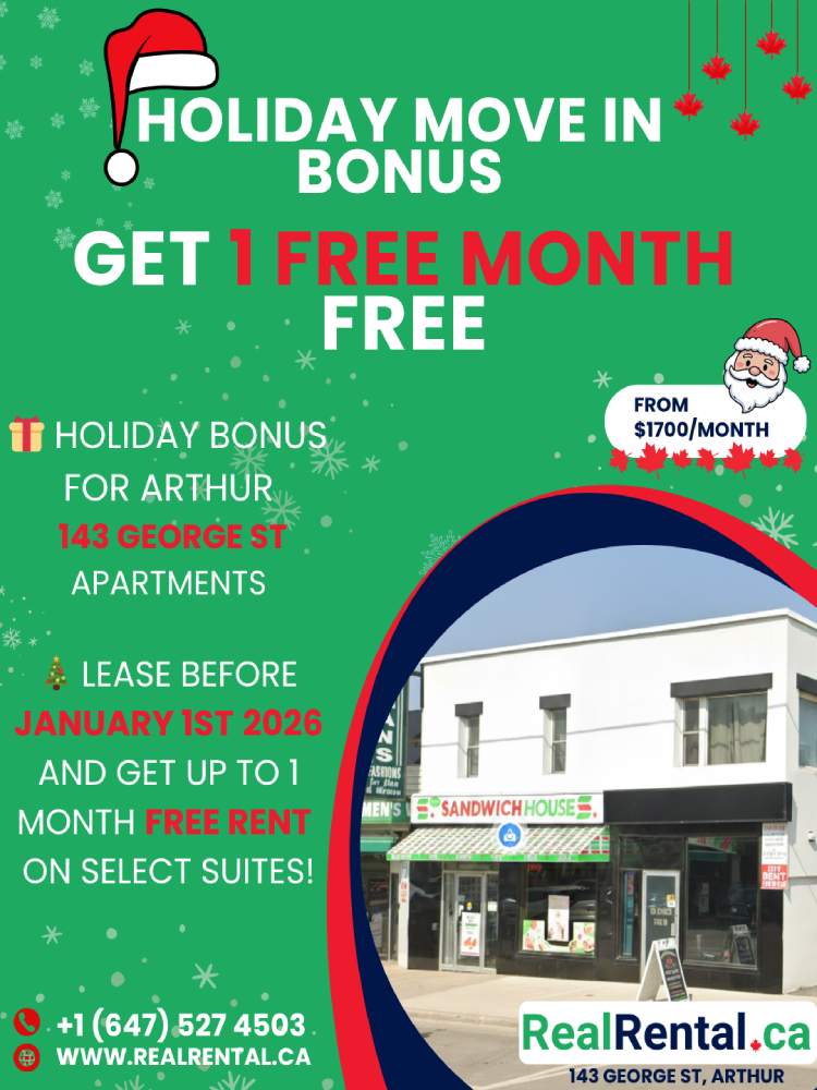 realrental.ca holiday gift bonus promo 1 month free for arthur rental mid - tall v6